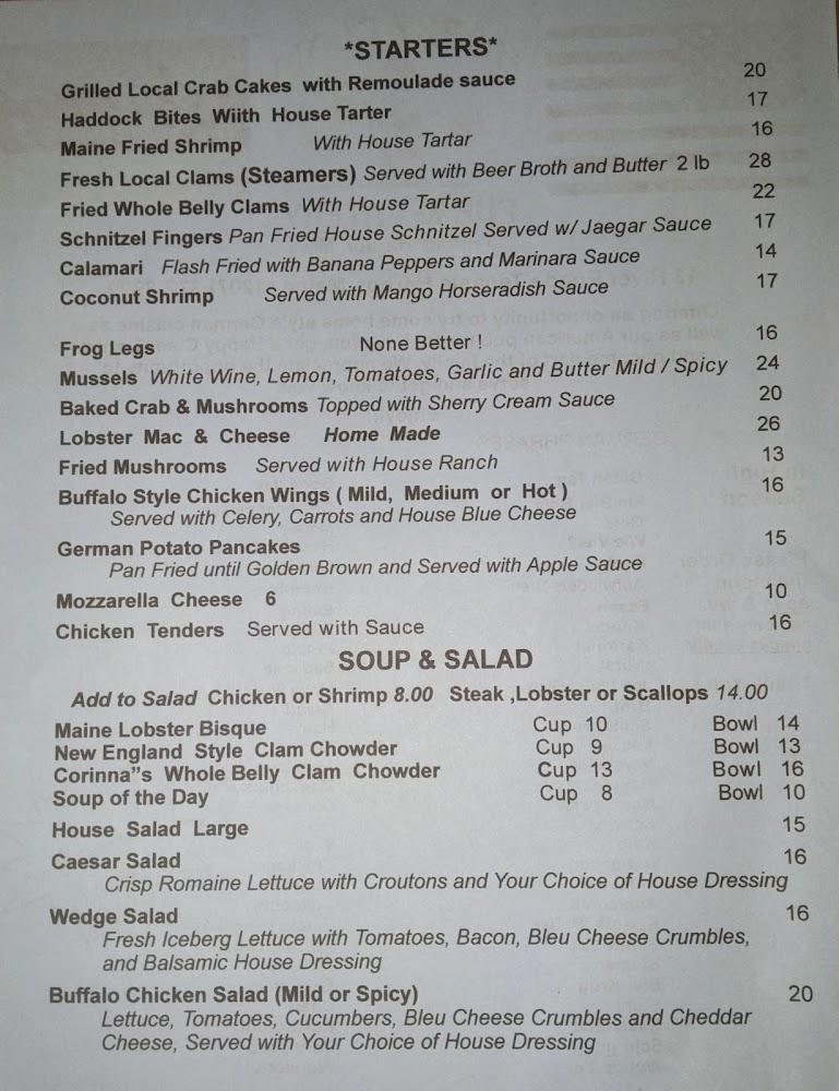 The Happy Clam Menu image 1